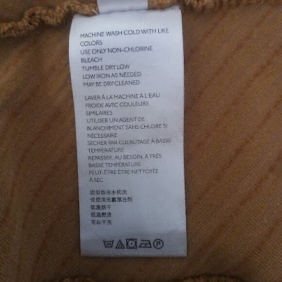 FREE PEOPLE | Gold Ribbed Velvet Slim Fit Pull-On Flare Pants 70s Festival M - Picture 12 of 14